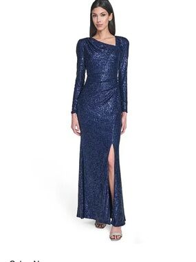 Macy's | Dresses | Beautiful Blue And Gold Gown | Poshmark Macy's | Dresses | Beautiful Blue And Gold Gown | Poshmark